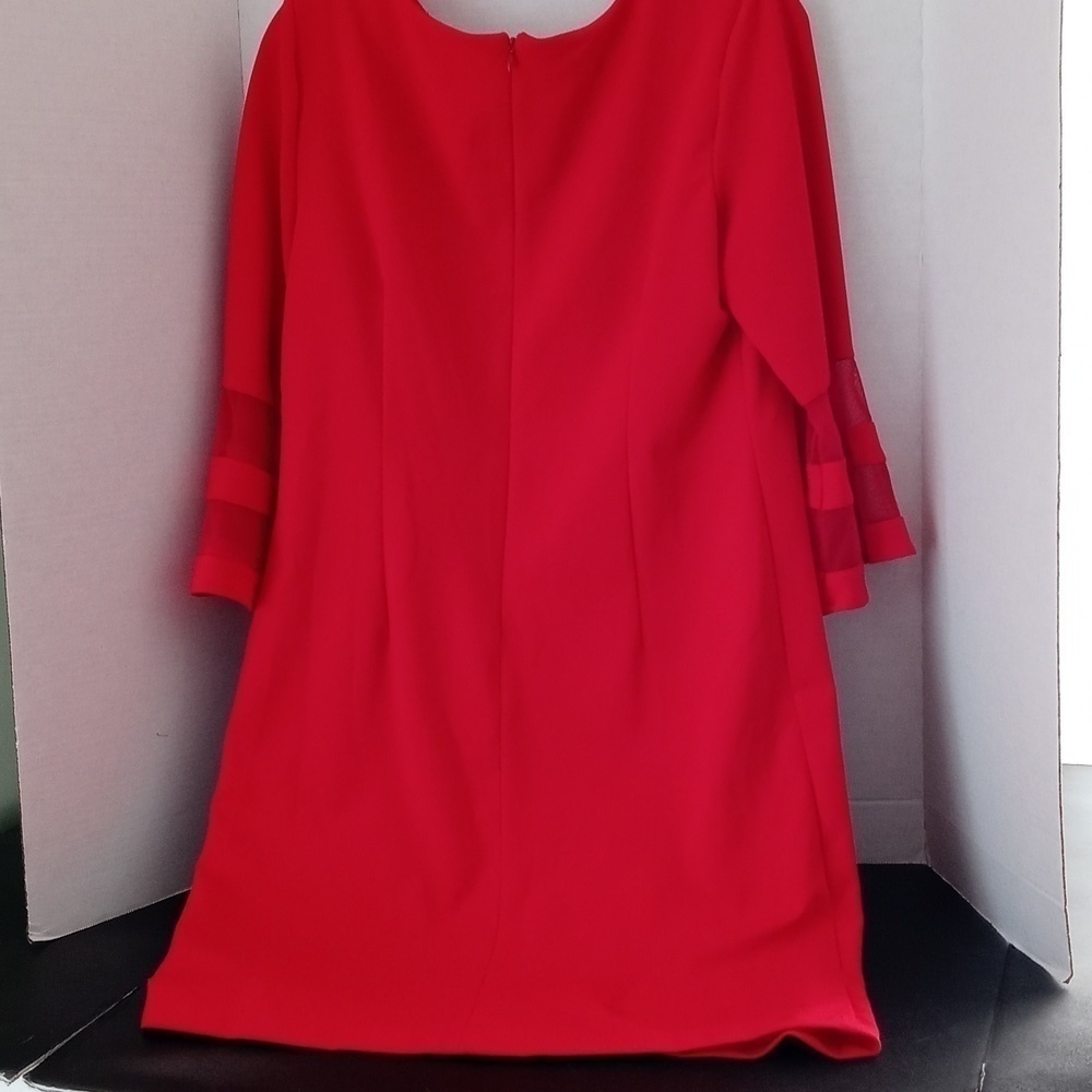 Red Sandra Darren size 12 midi dress - Picture 6 of 8